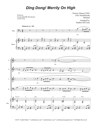 Book cover for Ding Dong! Merrily On High (SATB)