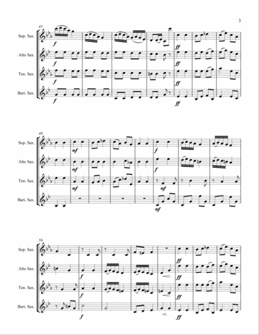 Dervish Dance Woodwind Quartet scores gallery preview page 3