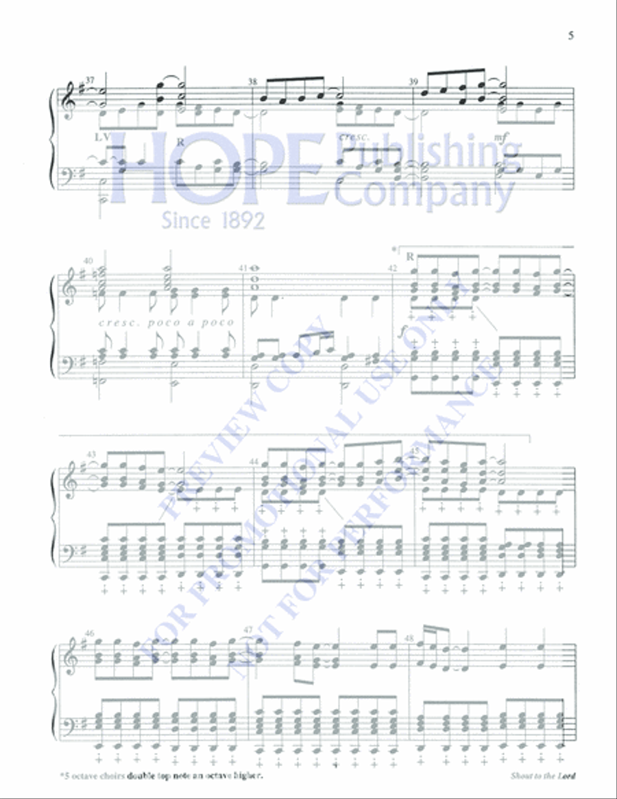 Shout to the Lord Shout to the Lord 5-Octaves scores gallery preview page 5
