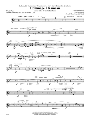 Hommage à Rameau: (wp) 2nd B-flat Trombone T.C.