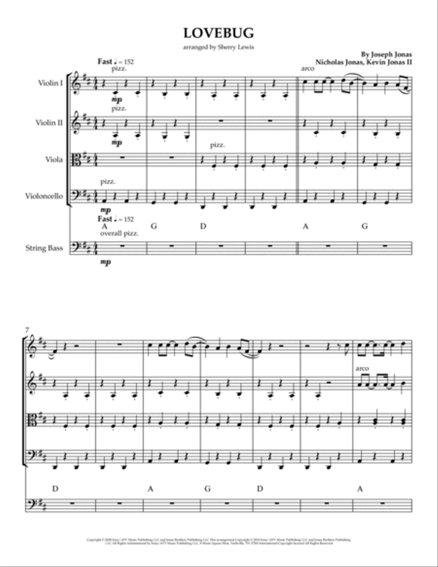 Lovebug String Quintet scores gallery preview page 3