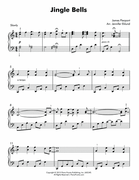 Jingle Bells (Lyrical Intermediate Piano) image number null