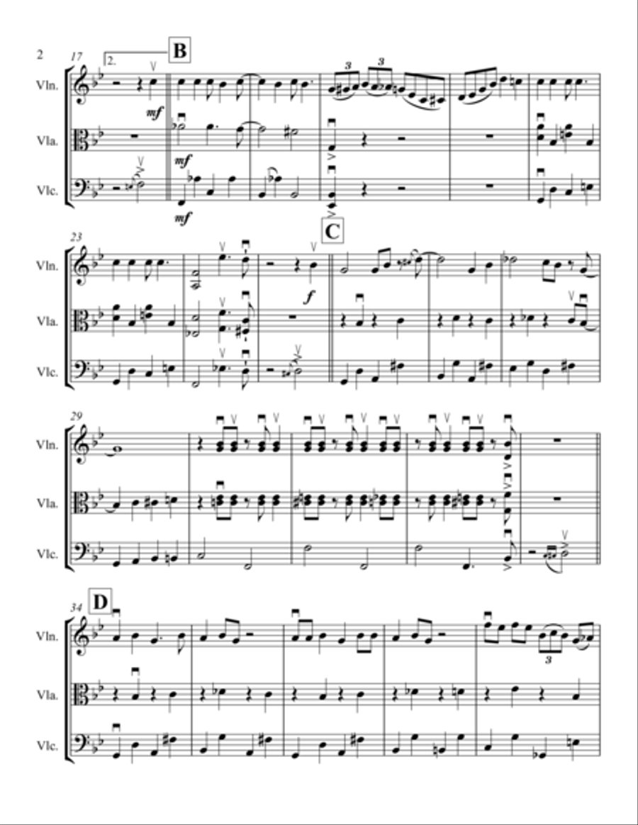 It Don't Mean A Thing (If It Ain't Got That Swing) String Trio scores gallery preview page 2