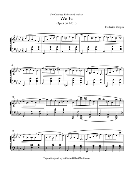 Waltz in Ab major, Opus 64, No 3