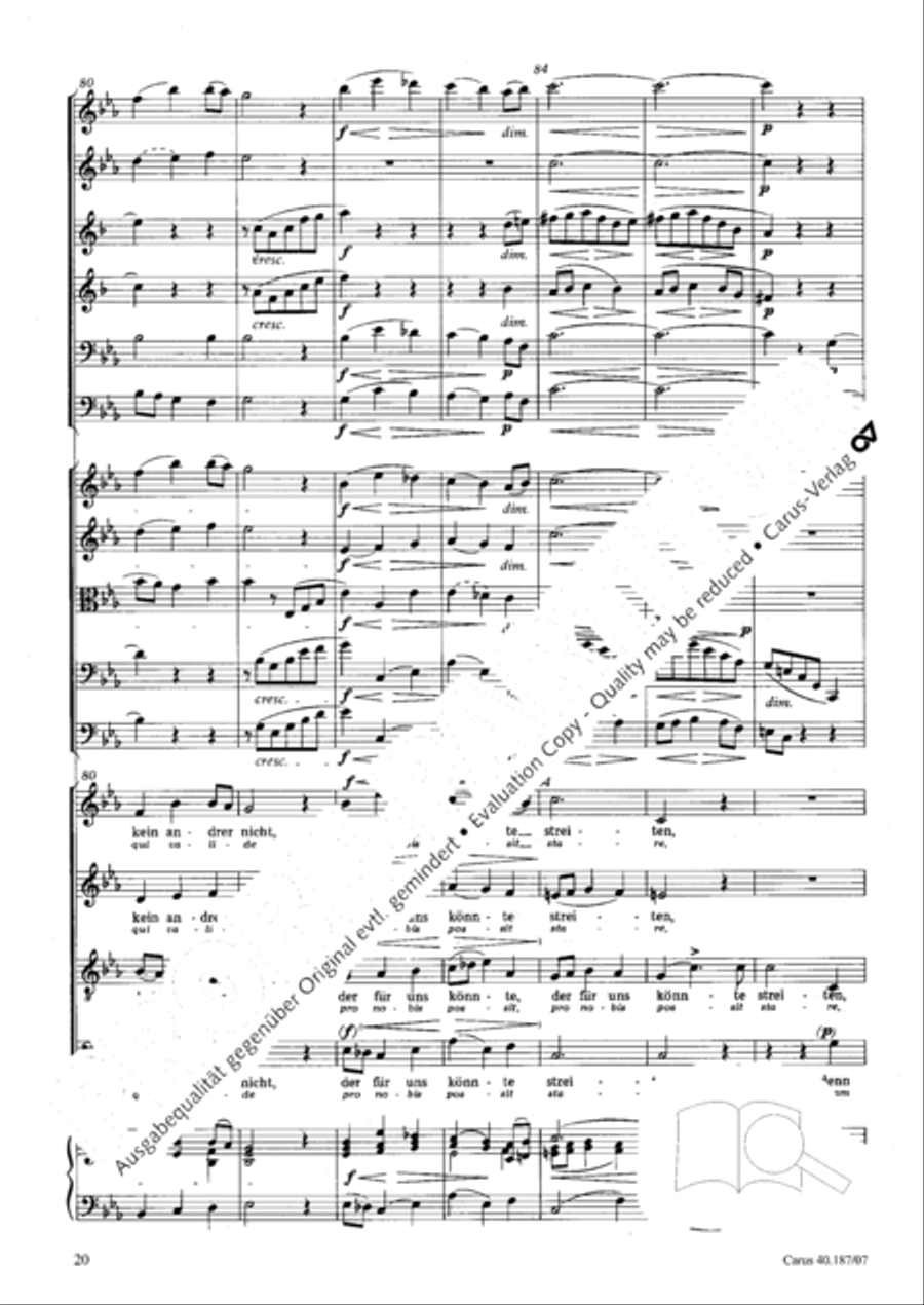 We all believe in one true God (Wir glauben all an einen Gott) 4-Part scores gallery preview page 21