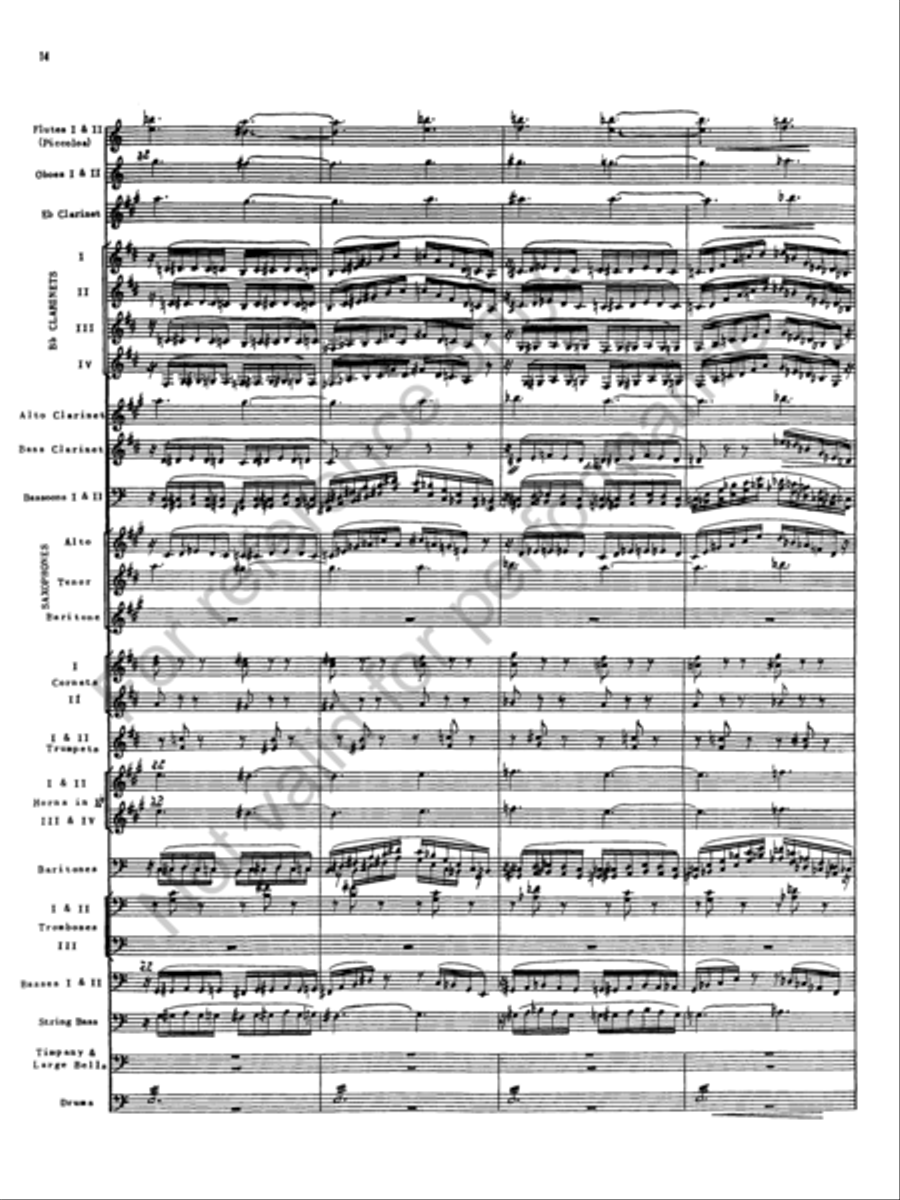 The Golden Legend Concert Band scores gallery preview page 8