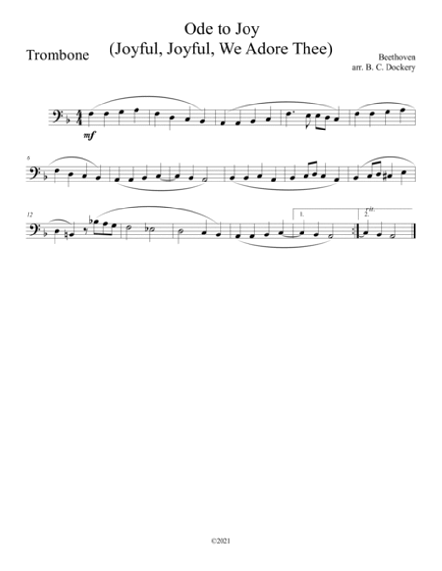 10 Easter Duets for Trumpet and Trombone with Piano Accompaniment - Volume 1 10 Easter Duets for Trumpet and Trombone with Piano Accompaniment - Volume 1 Brass Duet scores gallery preview page 6