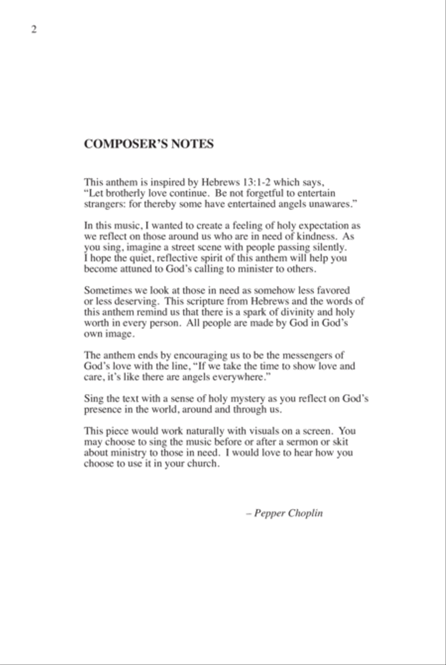Angels Unaware Angels Unaware 4-Part scores gallery preview page 2