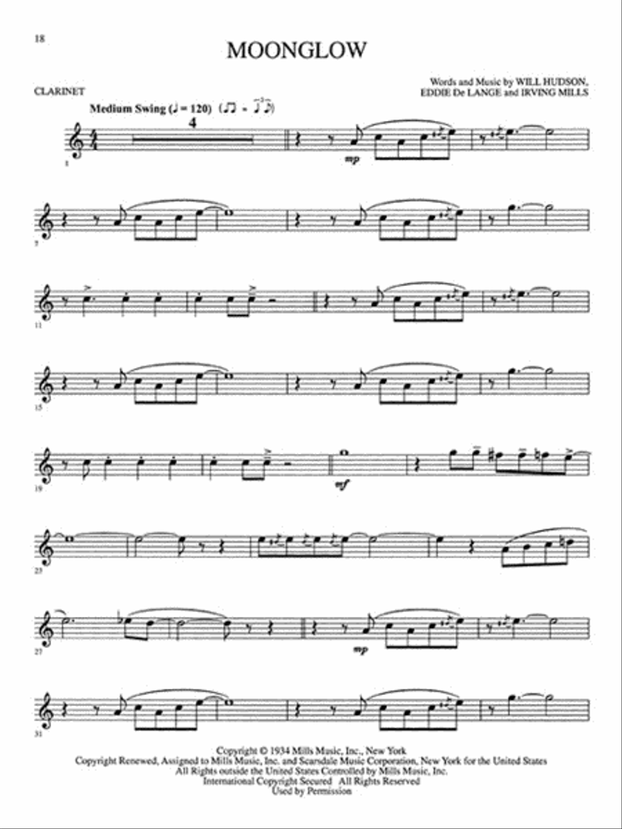 Jazz & Blues Clarinet Solo scores gallery preview page 4