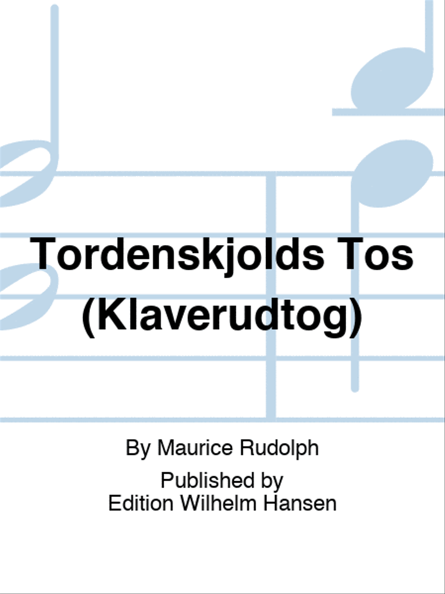 Tordenskjolds Tøs (Klaverudtog) Piano scores gallery preview page 1