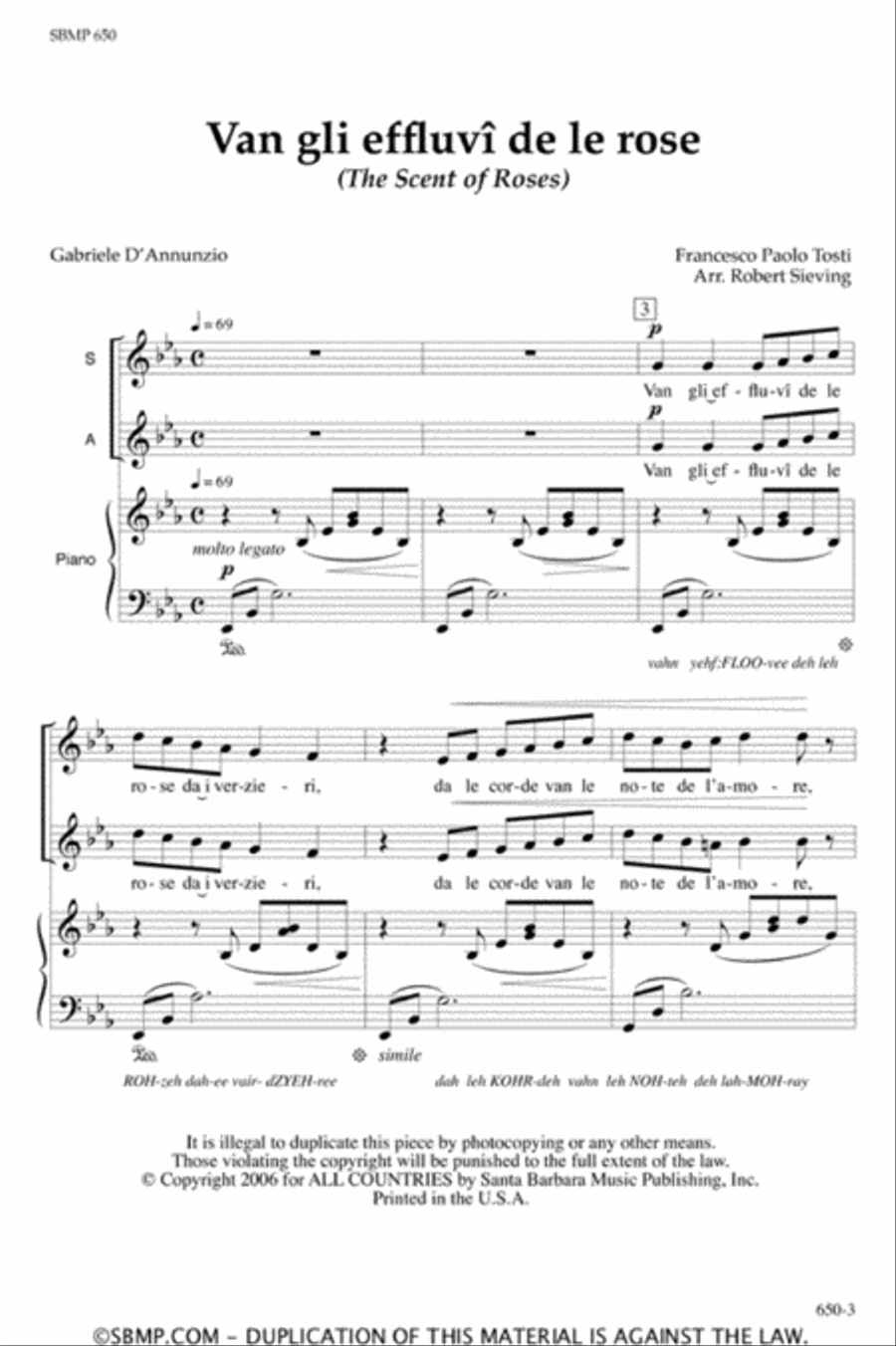 Van gli effluvi de le rose SA scores gallery preview page 2