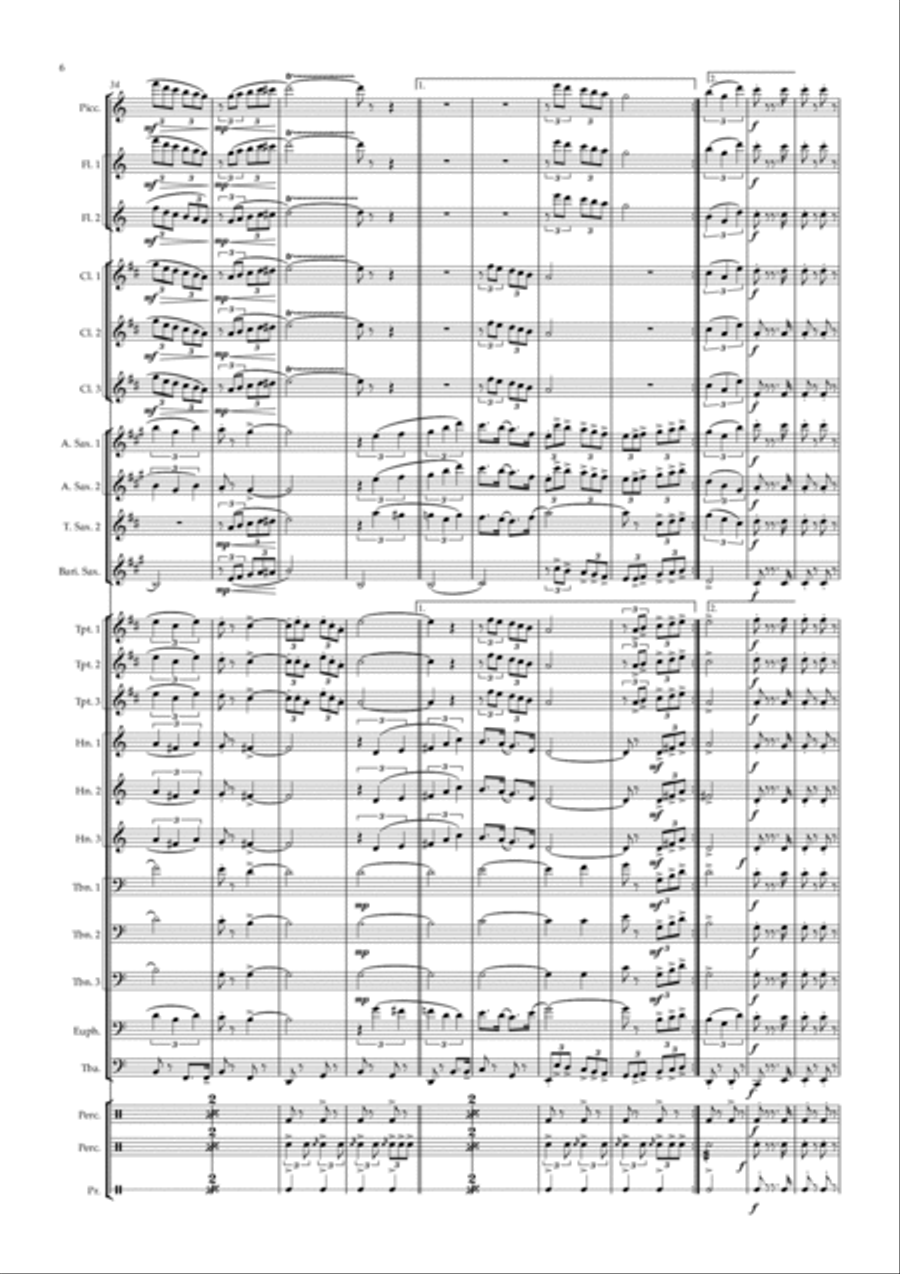 Dobrado Visconde de Itaborahy Marching Band scores gallery preview page 6