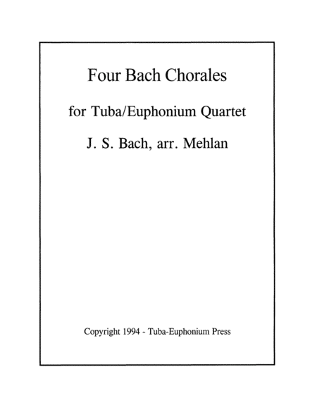 Four Bach Chorales