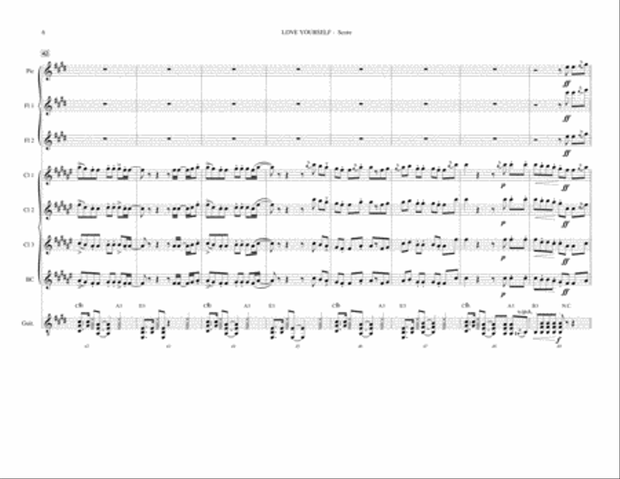 Love Yourself Small Ensemble scores gallery preview page 6