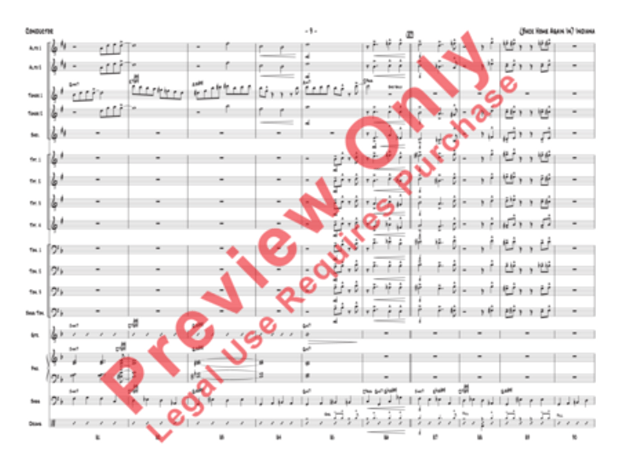 (Back Home Again In) Indiana Jazz Ensemble scores gallery preview page 29