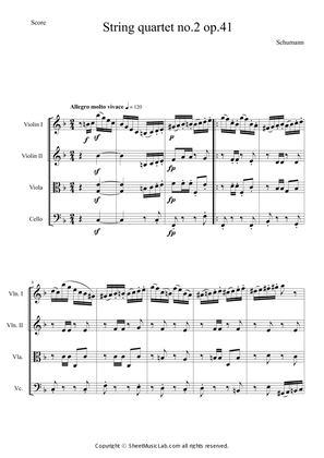 String quartet no.2 op.41 4th