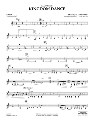 Book cover for Kingdom Dance (from Tangled) - Violin 3 (Viola Treble Clef)