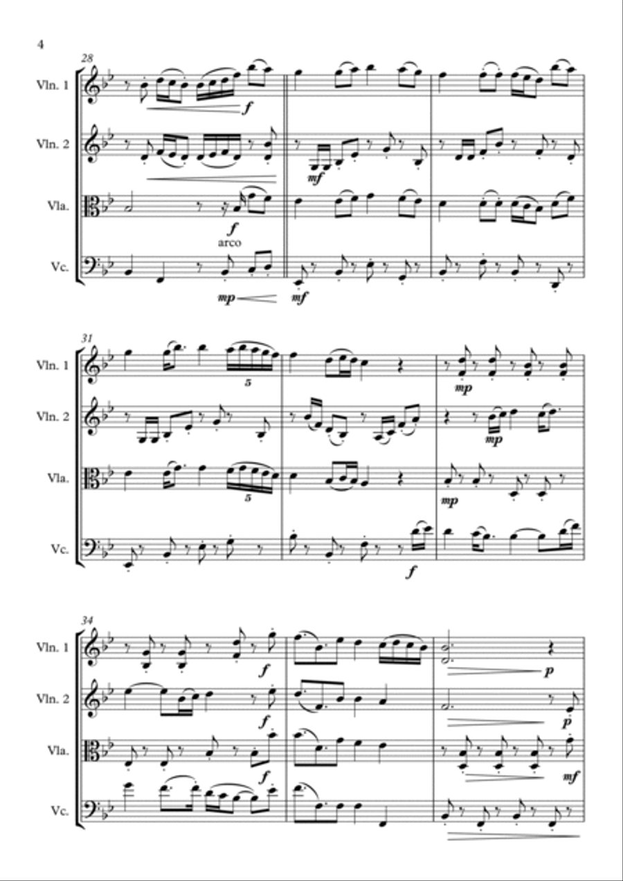 Wildflowers Wildflowers String Quartet scores gallery preview page 4