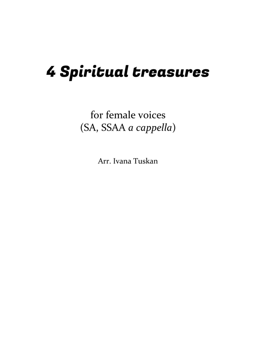 4 Spiritual Treasures for female voices (SA, SSAA) image number null