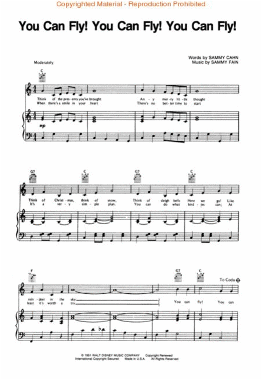 Peter Pan Piano, Vocal, Guitar scores gallery preview page 2