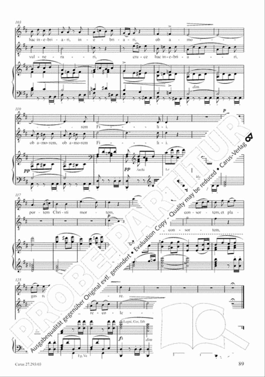 Stabat mater 4-Part scores gallery preview page 96