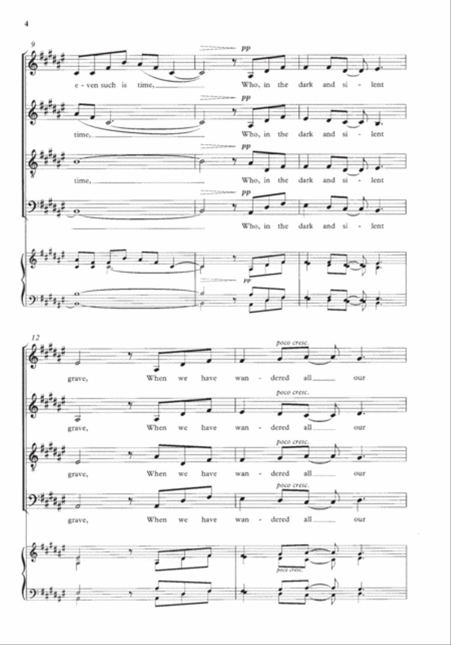 Even such is time 4-Part scores gallery preview page 4