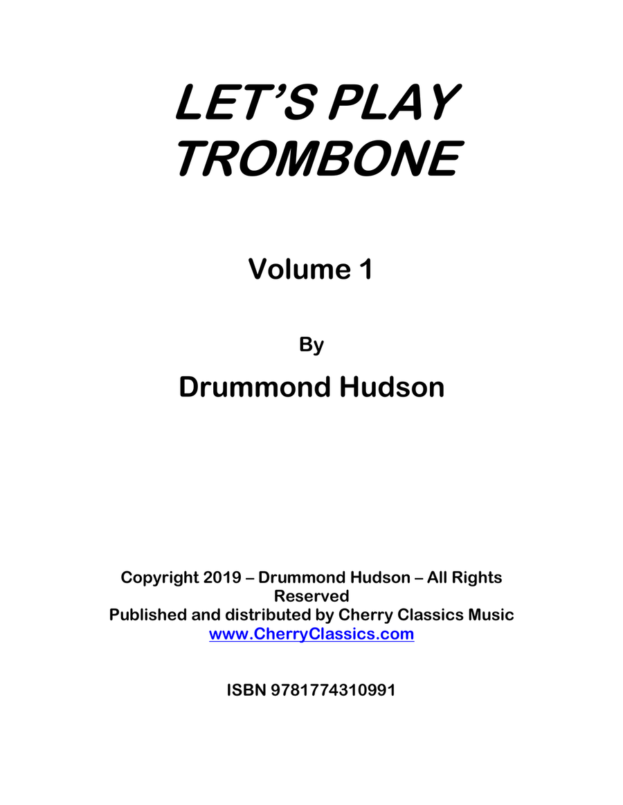 Let's Play Trombone - Method, Volume 1 Trombone Solo scores gallery preview page 2