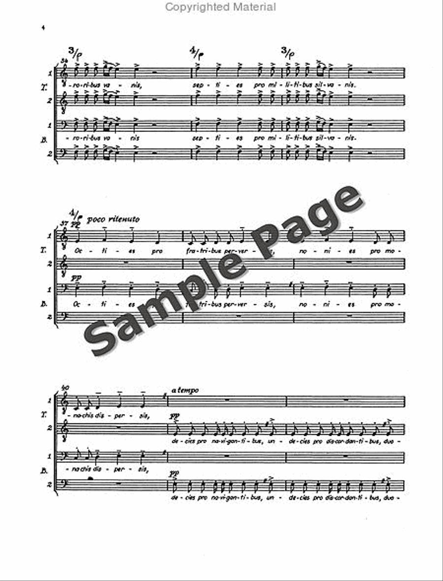 In taberna quando sumus from Carmina Burana TTB scores gallery preview page 5