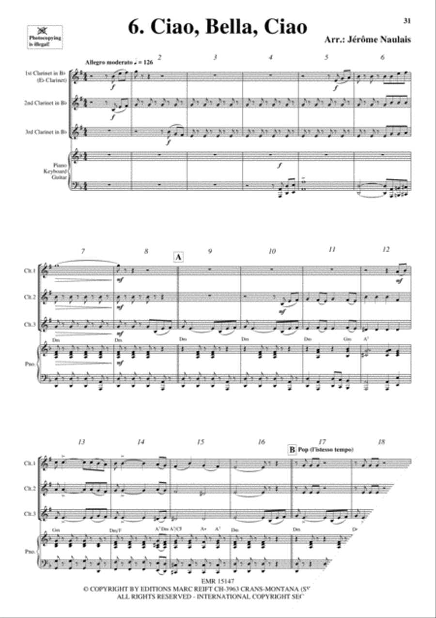 3 Clarinets & Piano Vol. 4 Clarinet scores gallery preview page 8