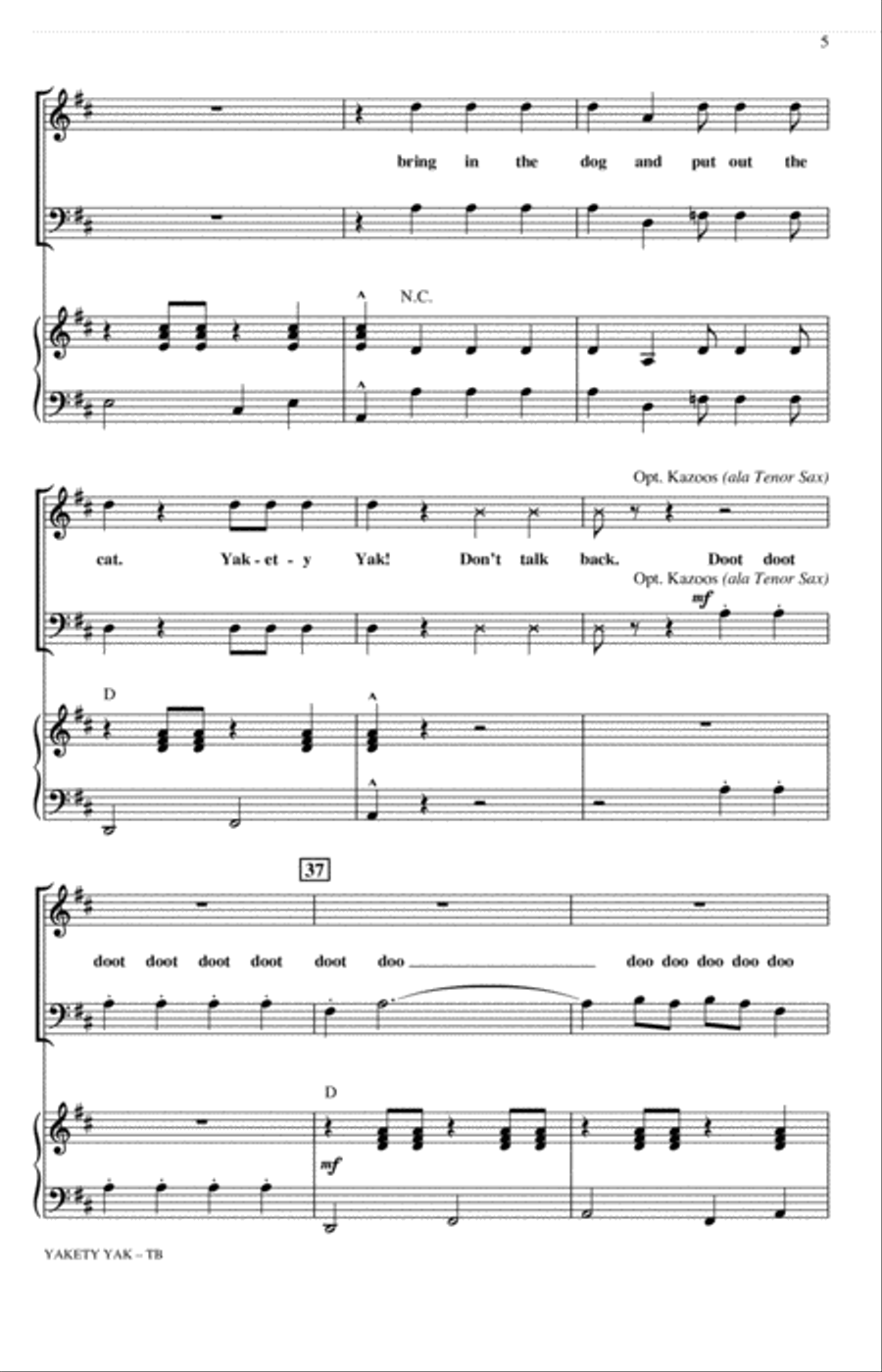 Yakety Yak (arr. Roger Emerson) TB scores gallery preview page 4