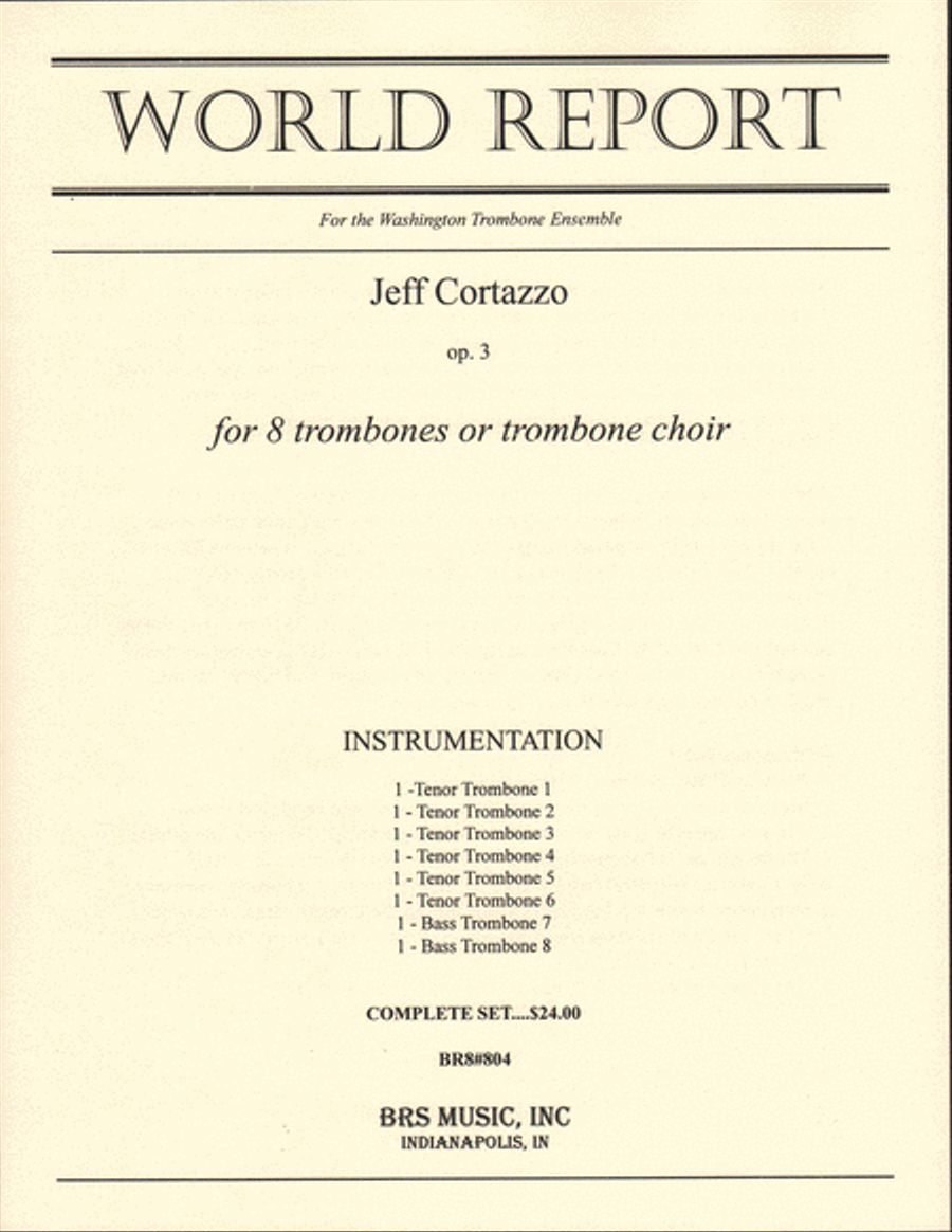 World Report World Report Trombone scores gallery preview page 1