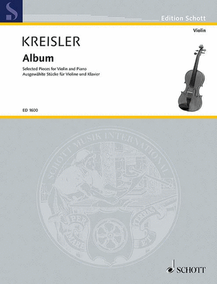 Book cover for Kreisler Album Vln Pft