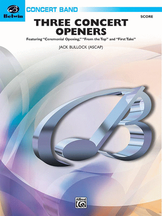 Book cover for Three Concert Openers