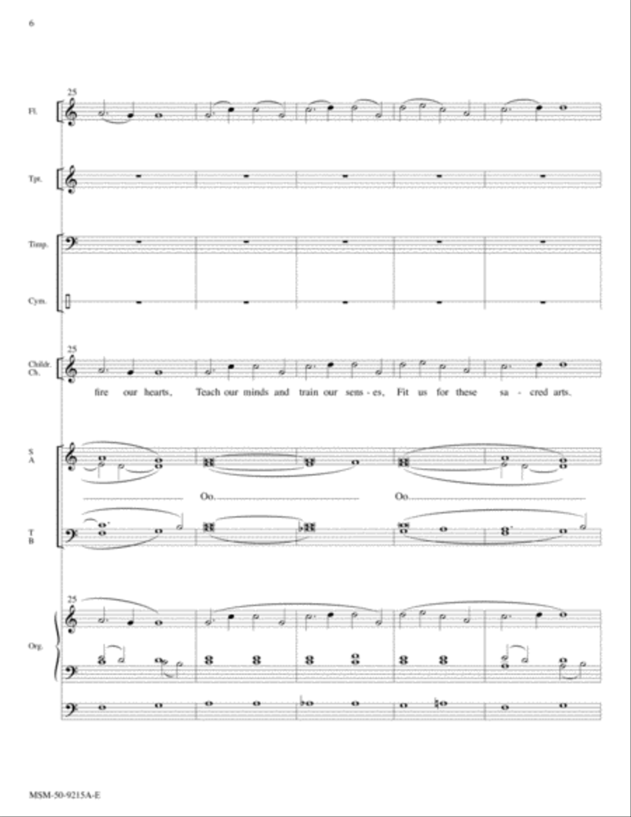 Lord, We Bring Our Gift of Music Choir scores gallery preview page 6