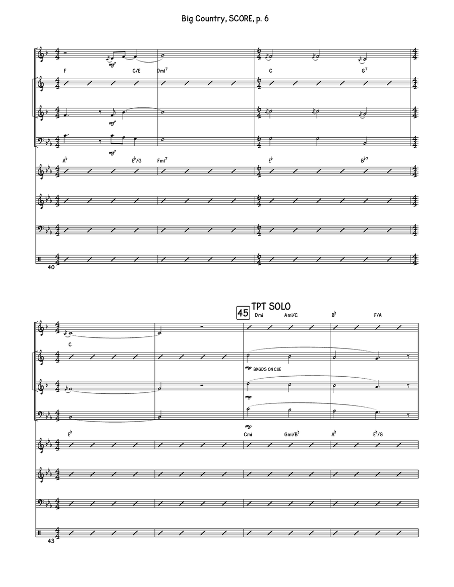 Big Country Jazz Ensemble scores gallery preview page 6