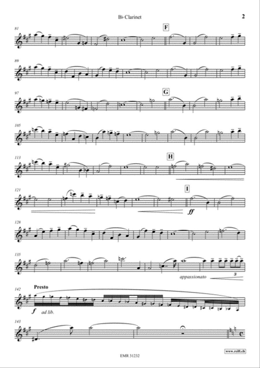 Legend Clarinet Solo scores gallery preview page 3