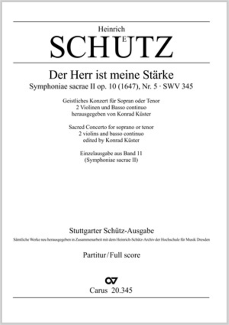 Der Herr ist meine Starke Tenor Voice scores gallery preview page 1