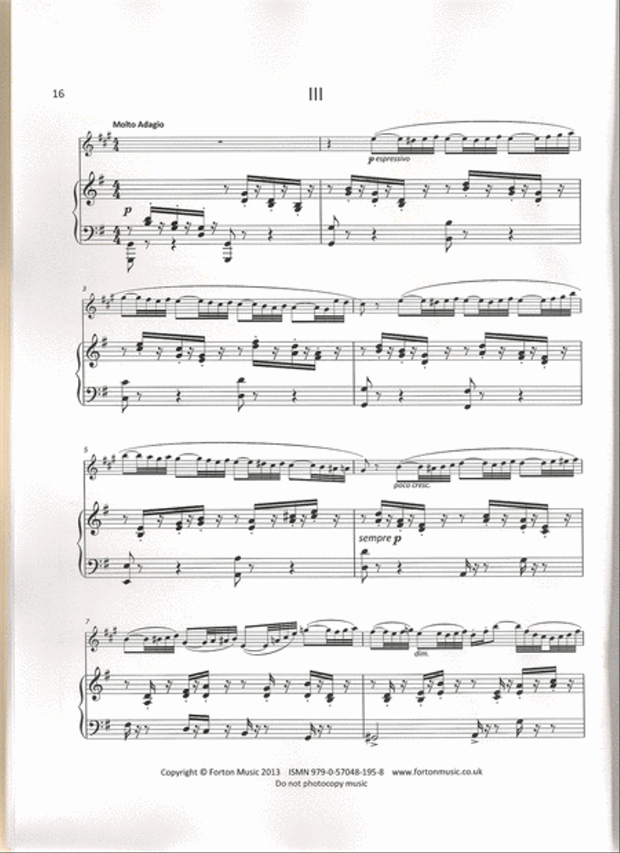 Sonata Op. 168 Tenor Saxophone scores gallery preview page 5