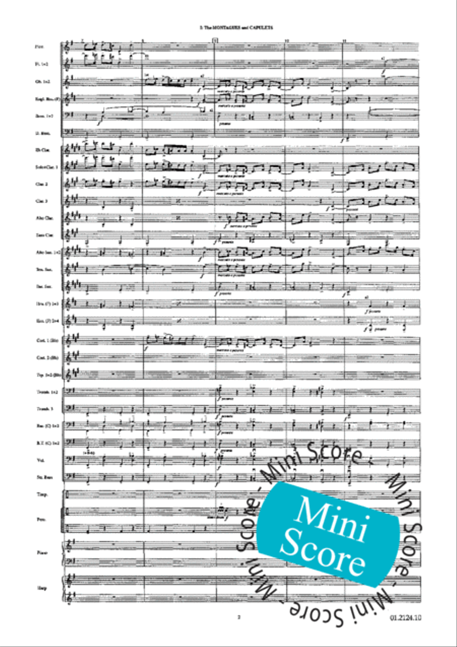Romeo and Juliet Romeo and Juliet Concert Band scores gallery preview page 6