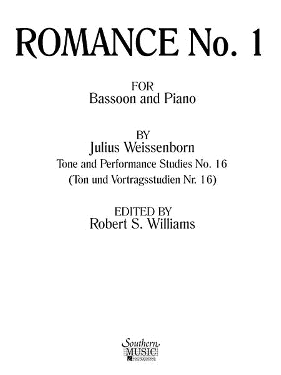 Romance No. 1 Romance No. 1 Bassoon Solo scores gallery preview page 1