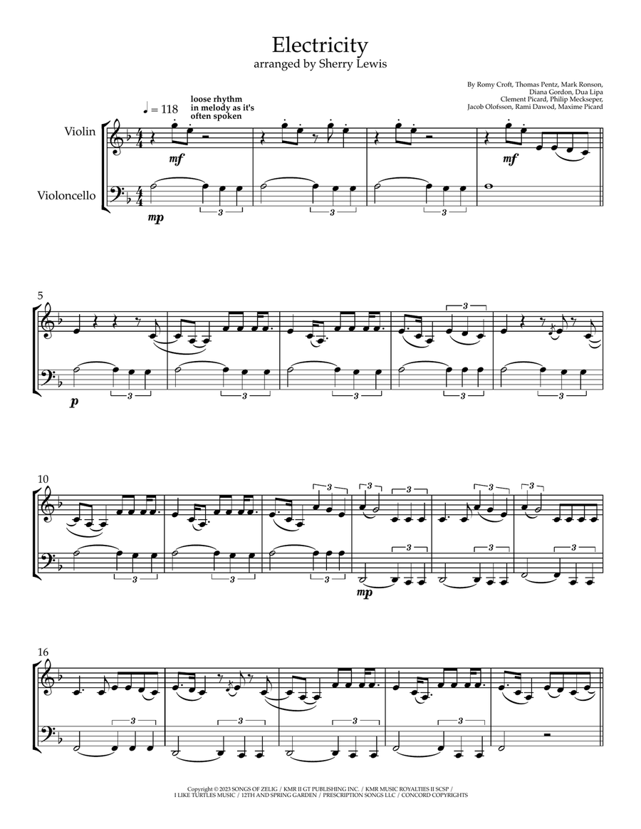 Electricity String Duet scores gallery preview page 4