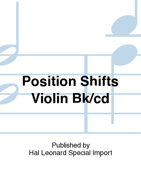 Position Shifts Violin Bk/cd