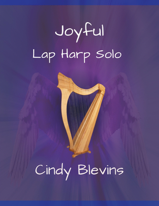 Book cover for Joyful, original solo for Lap Harp