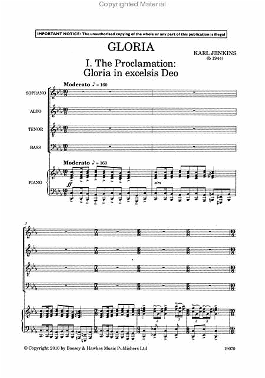 Gloria 4-Part scores gallery preview page 2