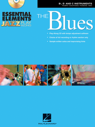 Book cover for Essential Elements Jazz Play-Along – The Blues