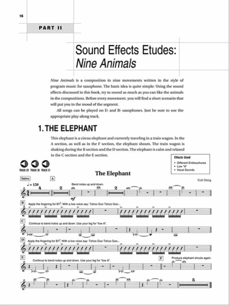 Saxophone Sound Effects Saxophone Sound Effects Saxophone Solo scores gallery preview page 5