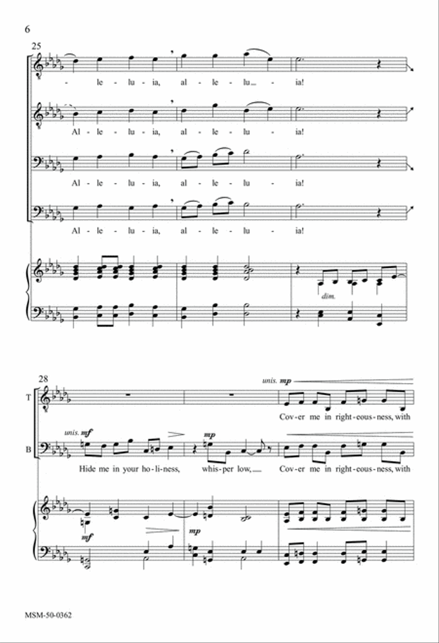 Come, Walk with Me TTBB scores gallery preview page 6