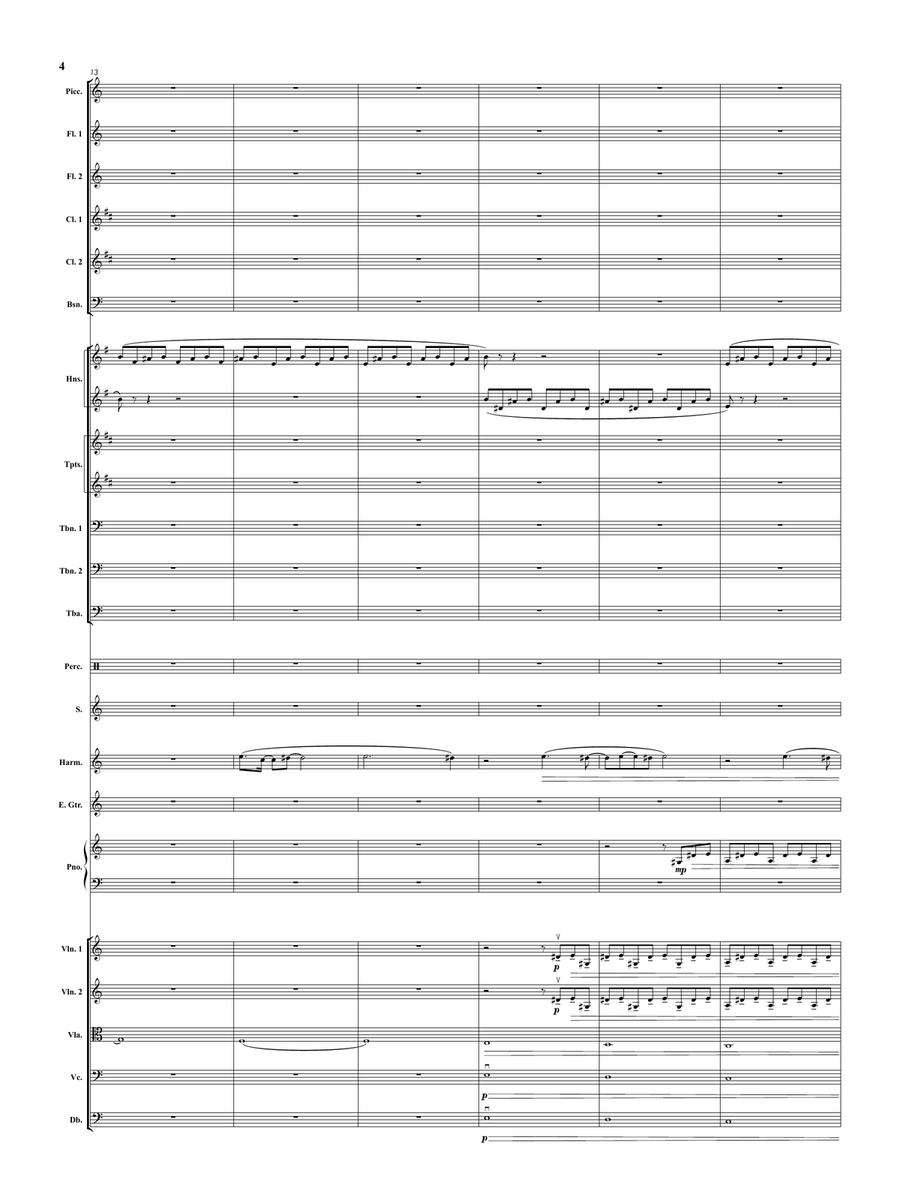 Man With The Harmonica Full Orchestra scores gallery preview page 5