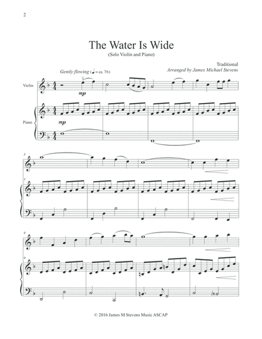 The Water Is Wide (Solo Violin & Piano) image number null