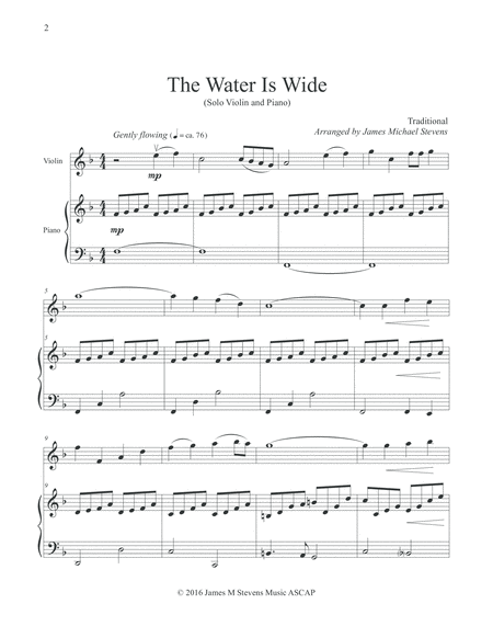 The Water Is Wide (Solo Violin & Piano) image number null